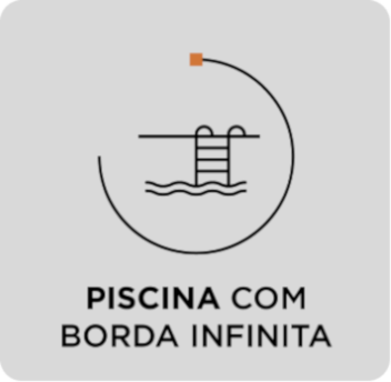 Piscina adulto com borda infinita 